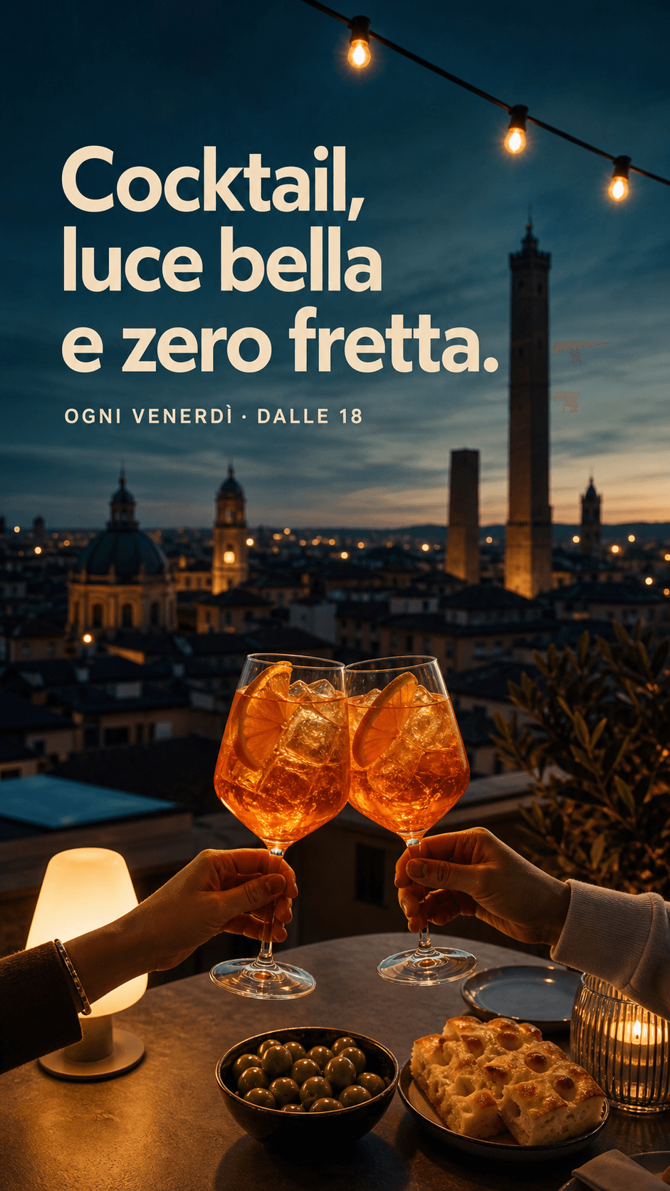 Visual Story generato per un aperitivo a Bologna