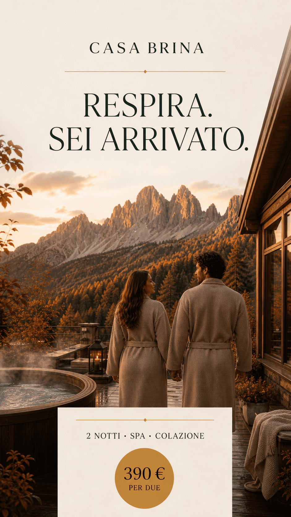 Editoriale, visual Storia 9:16 della campagna Casa Brina