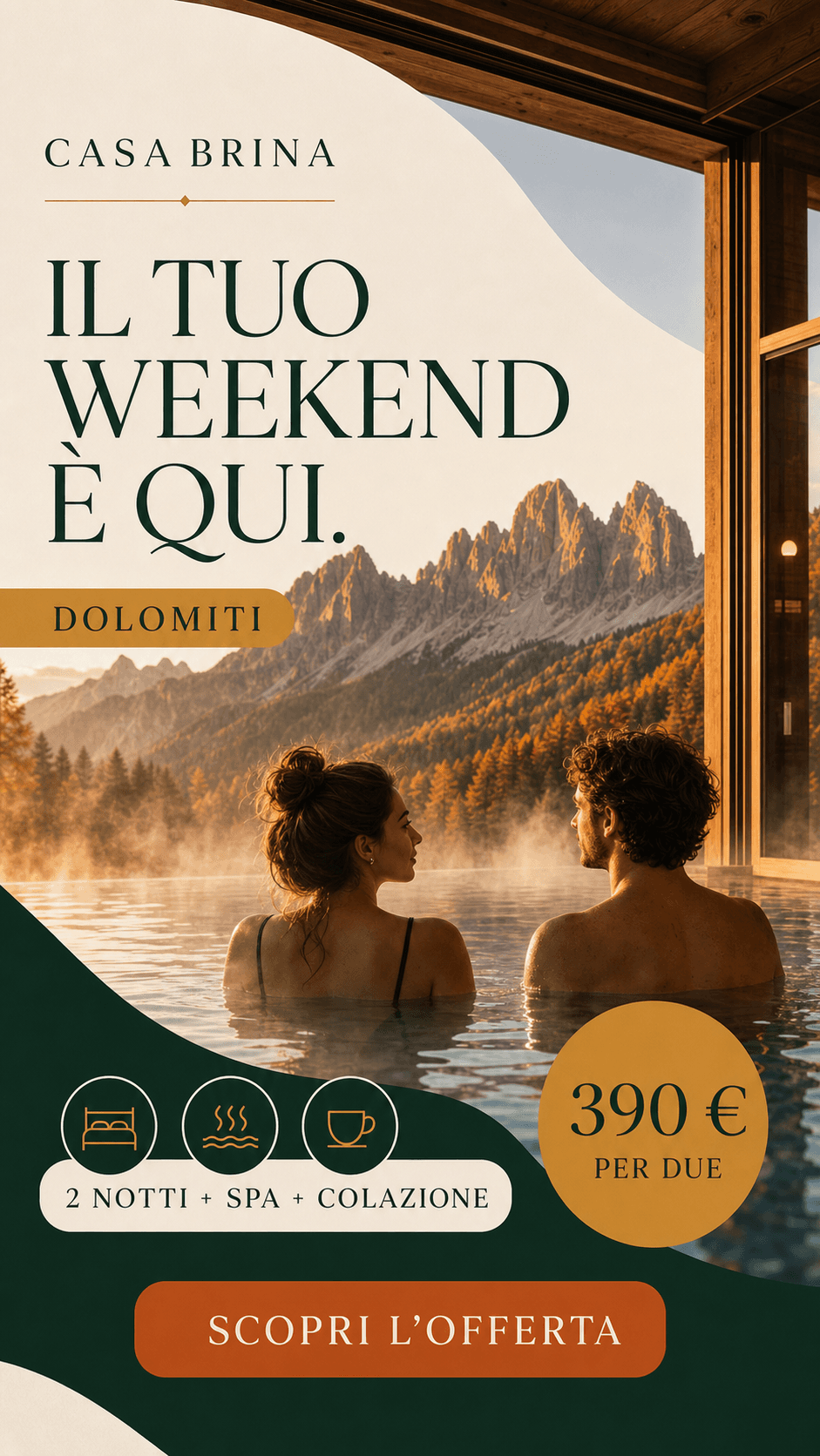 Promozionale, visual Feed 4:5 della campagna Casa Brina